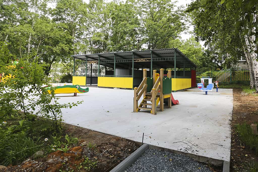Для Находкинских воспитанников детского сада № 66 строится комфортная площадка