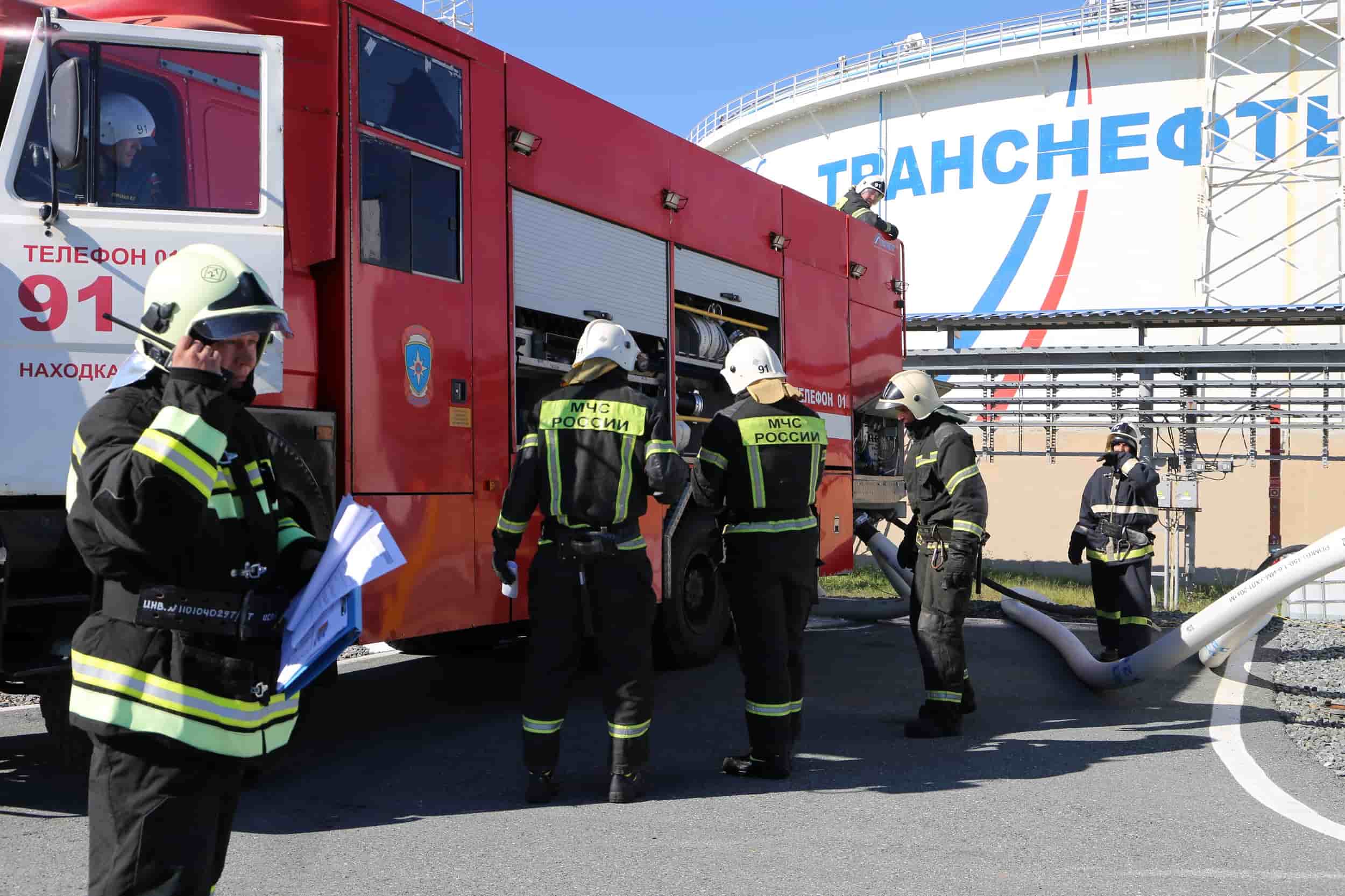 Нефтепорт Козьмино провел плановые пожарно-тактические учения