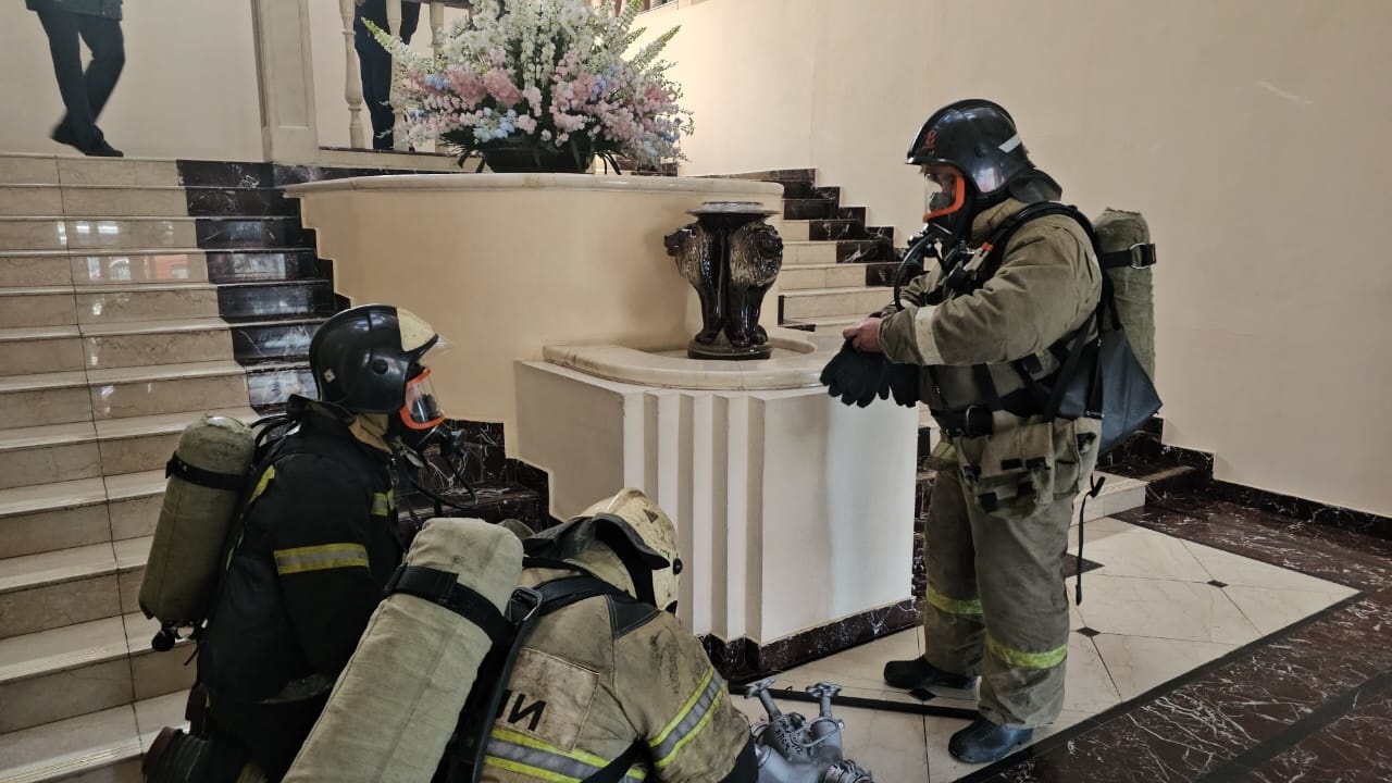 В гостиничном комплексе Находки прошли пожарно-тактические учения